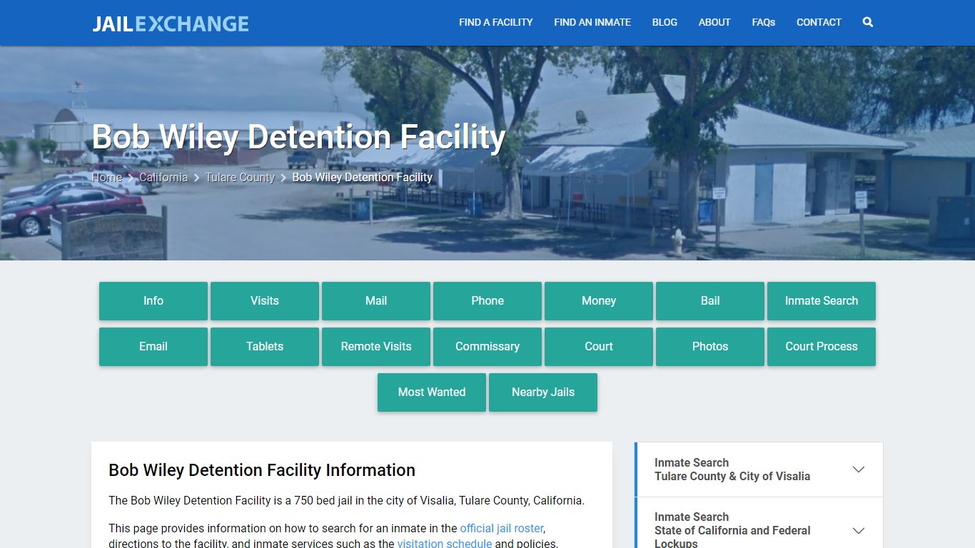 Bob Wiley Detention Facility, CA Inmate Search, Information - Jail Exchange